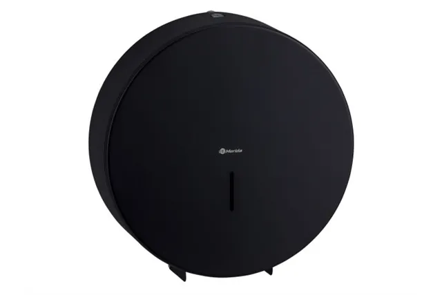 Pojemnik na papier toaletowy MERIDA STELLA BLACK LINE MEGA, średnica papieru do 28 cm, czarny
 Merida BSC004