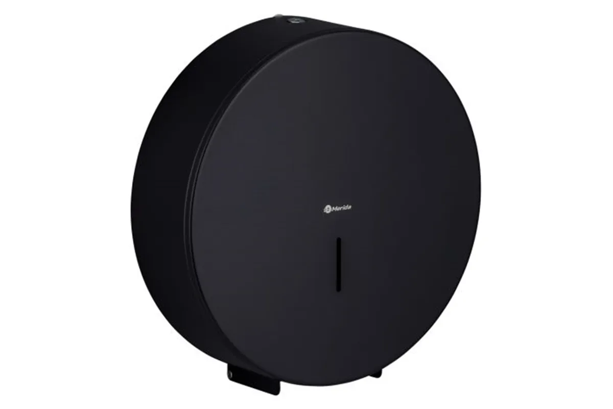 Pojemnik na papier toaletowy MERIDA STELLA BLACK LINE MEGA, średnica papieru do 28 cm, czarny
 Merida BSC004