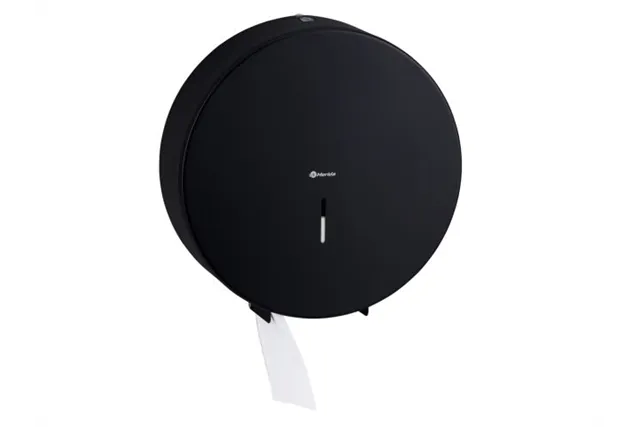 Pojemnik na papier toaletowy MERIDA STELLA BLACK LINE MEGA, średnica papieru do 28 cm, czarny
 Merida BSC004