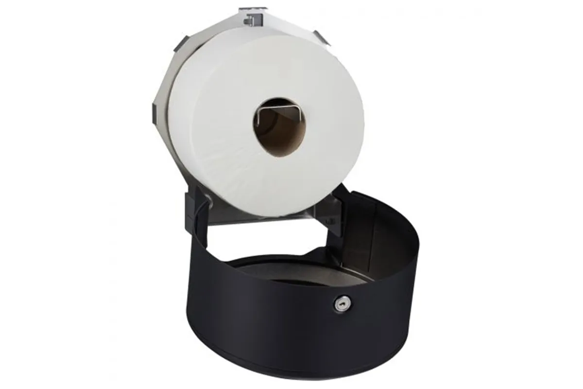Pojemnik na papier toaletowy MERIDA STELLA BLACK LINE MINI, średnica papieru do 19 cm, czarny
 Merida BSC201