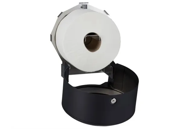 Pojemnik na papier toaletowy MERIDA STELLA BLACK LINE MINI, średnica papieru do 19 cm, czarny
 Merida BSC201