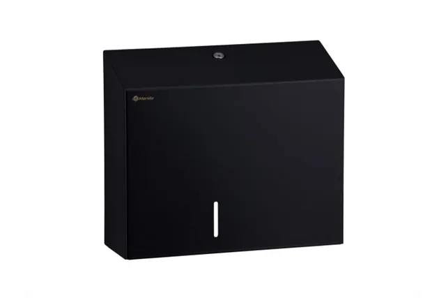 Pojemnik na papier toaletowy MERIDA STELLA DUO BLACK LINE uchwyt na resztkę rolki śr. papieru do 20cm, czarny BSC202