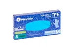 Rękawice elastomerowe TPE, niebieskie, rozmiar M, opakowanie 100 szt.
 Merida TRN507