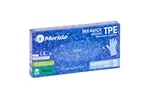Rękawice elastomerowe TPE, niebieskie, rozmiar S, opakowanie 100 szt.
 Merida TRN506