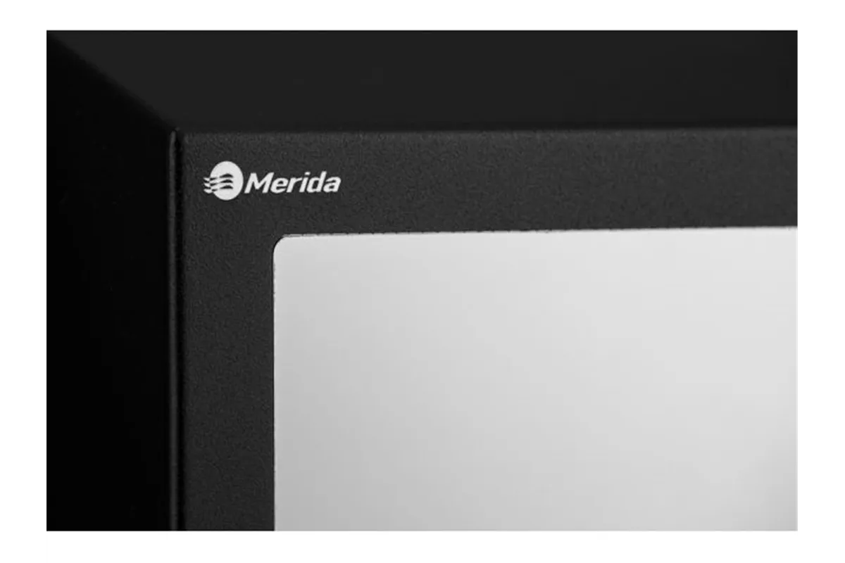 Pojemnik na ręczniki z bezdotykowym dozownikiem mydła z lustrem „3 w 1" MERIDA STELLA SLIM BLACK LINE COMBO czarny
 ASC753
