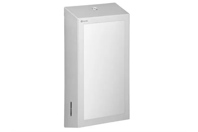 Pojemnik na ręczniki składane z lustrem ze stali SuperMirror „2w1" MERIDA STELLA SLIM MEGA COMBO, stal matowa
 Merida ASM755