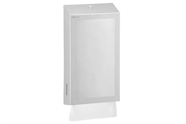 Pojemnik na ręczniki składane z lustrem ze stali SuperMirror „2w1" MERIDA STELLA SLIM MEGA COMBO, stal matowa
 Merida ASM755