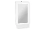 Pojemnik na ręczniki składane z lustrem ze stali SuperMirror „2w1" MERIDA STELLA SLIM WHITE LINE MEGA COMBO, biały
 ASB755