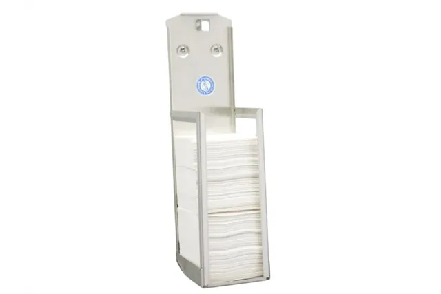 Pojemnik na papier toaletowy w listkach MERIDA STELLA, pojemność do 675 szt., stal matowa
 Merida BSM402