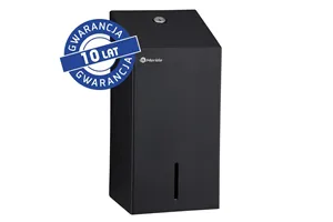 Pojemnik na papier toaletowy w listkach MERIDA STELLA BLACK LINE, pojemność do 450 szt., czarny
 Merida BSC401