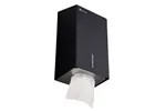Pojemnik na papier toaletowy w listkach MERIDA STELLA BLACK LINE, pojemność do 450 szt., czarny
 Merida BSC401