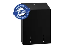 Pojemnik na papier toaletowy w listkach MERIDA STELLA BLACK LINE, pojemność do 900 szt., czarny
 Merida BSC403