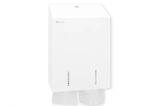 Pojemnik na papier toaletowy w listkach MERIDA STELLA WHITE LINE, pojemność do 900 szt., biały
 Merida BSB403