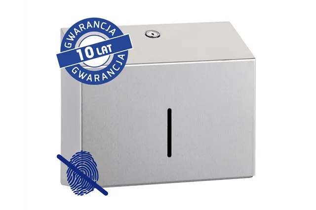 Pojemnik na ręczniki papierowe MERIDA STELLA SLIM Anti-FingerPrint MINI, stal matowa z powłoką AFP
 Merida ASM276