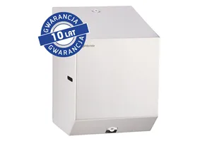 Pojemnik na ręczniki papierowe w rolach lub papier toaletowy w systemie listkowym MERIDA STELLA MINI, stal matowa
 CSM202
