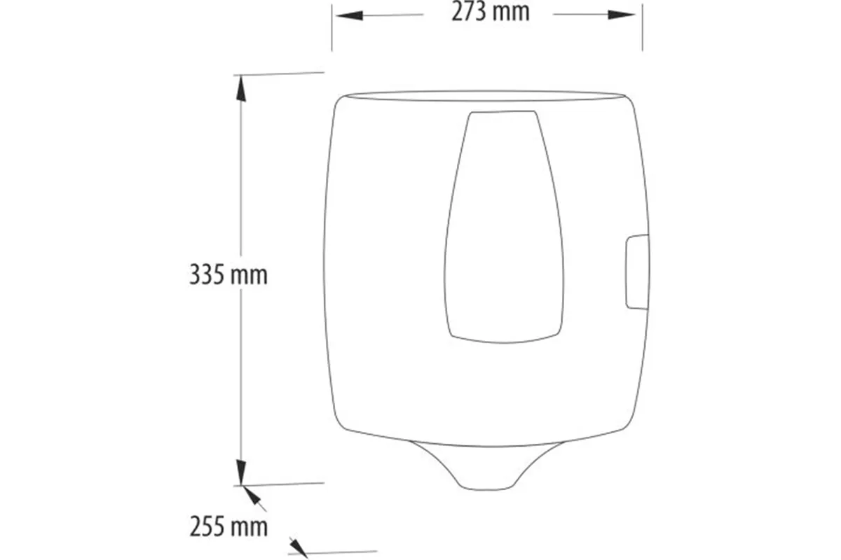 Pojemnik na ręczniki papierowe w roli w systemie listkowym MERIDA ONE CENTER PULL, tworzywo ABS, czarny
 Merida CEC701