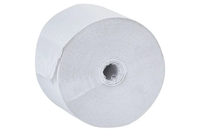Papier toaletowy bez gilzy MERIDA OPTIMUM, biały, średnica 12 cm, długość 85 m, dwuwarstwowy, karton 18 szt., ECOLABEL
 POB301