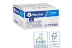Papier toaletowy bez gilzy MERIDA TOP, biały, średnica 12 cm, długość 85 m, dwuwarstwowy, karton 18 szt, ECOLABEL
 PTB301