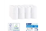 Papier toaletowy MERIDA TOP, biały, średnica 12,5 cm, długość 68 m, dwuwarstwowy, worek 24 szt., ECOLABEL
 Merida PTB507