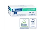 Papier toaletowy w listkach MERIDA OPTIMUM, biały, dwuwarstwowy, karton 9000 szt., ECOLABEL
 Merida POB403