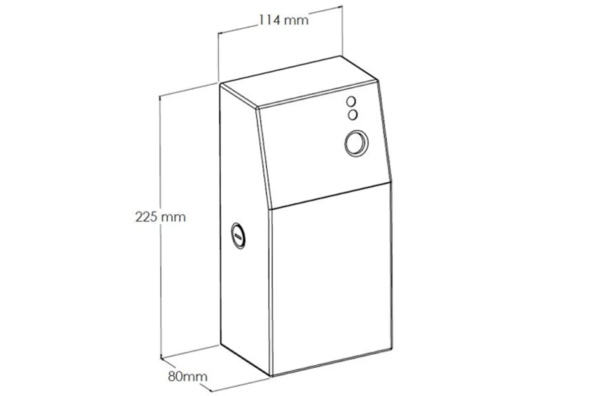 Obudowa odświeżaczy powietrza MERIDA STELLA Anti-FingerPrint, stal matowa z powłoką AFP
 Merida GSM088