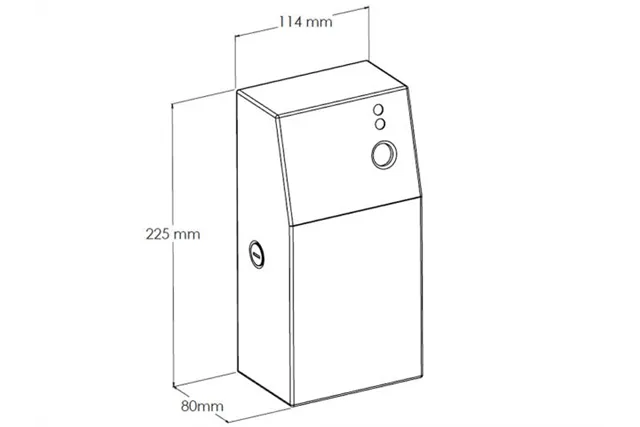 Obudowa odświeżaczy powietrza MERIDA STELLA Anti-FingerPrint, stal matowa z powłoką AFP
 Merida GSM088