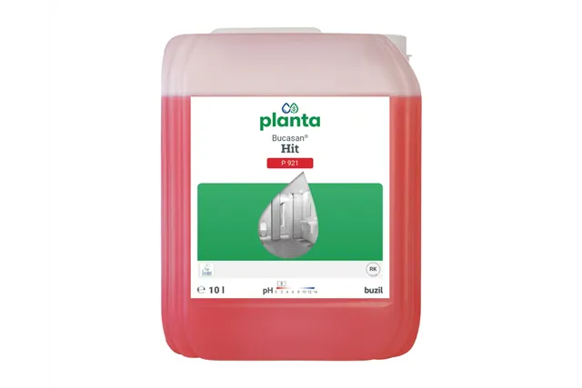 P921 Bucasan Hit - ekologiczny środek do codziennego mycia sanitariatów na bazie kwasu cytrynowego, kanister 10 l
 Merida NBL61