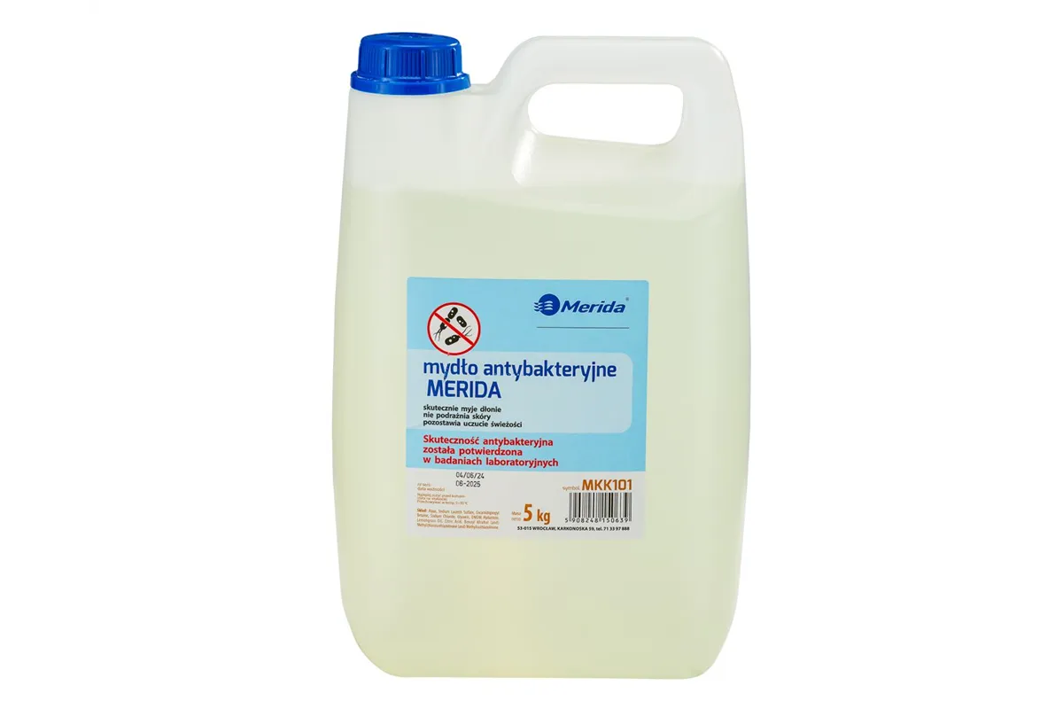 Mydło antybakteryjne w płynie MERIDA 5 KG
 Merida MKK101