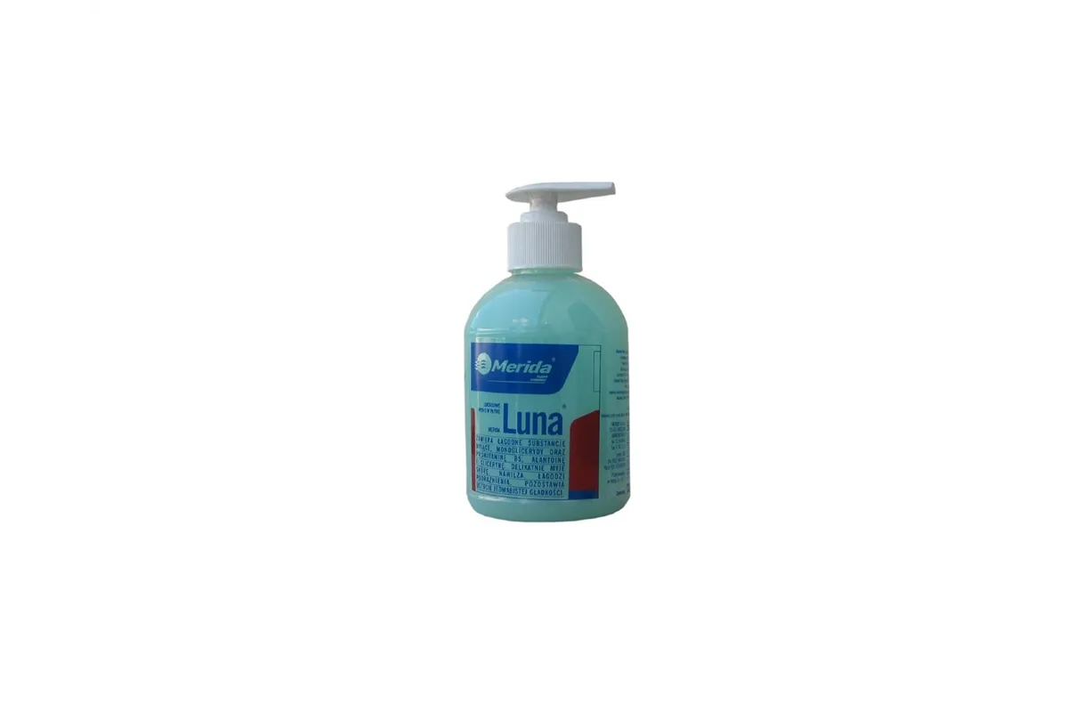 Mydło w płynie MERIDA LUNA seledynowe, butelka z pompką, 300 g, zapach naomi
 Merida M8B