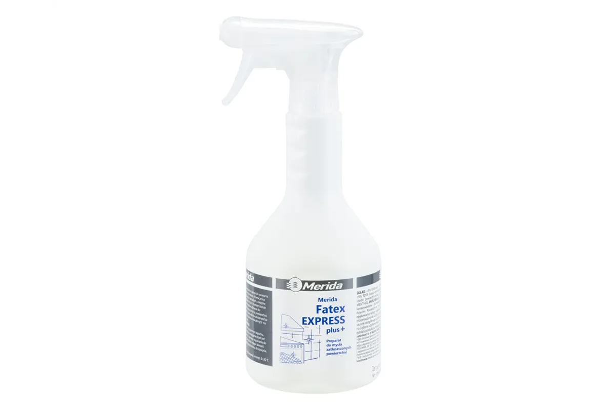 MERIDA FATEX EXPRESS środek do usuwania tłustego brudu 600 ml ze spryskiwaczem spieniającym gotowy do użycia NMS018