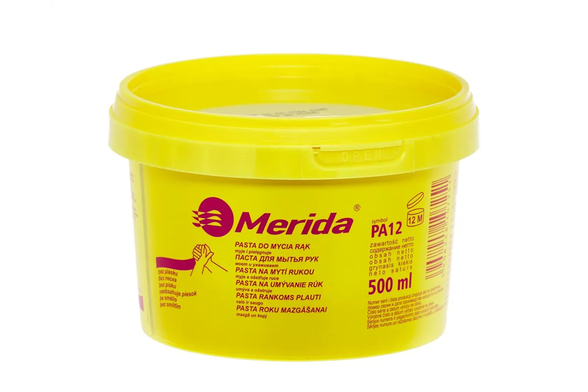 MERIDA pasta do mycia rąk opakowanie 0,5 l (PA12)
 Merida MTX005