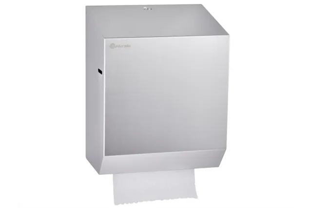 Mechaniczny podajnik ręczników papierowych w rolach MERIDA STELLA AUTOMATIC MAXI, stal matowa
 Merida CSM303
