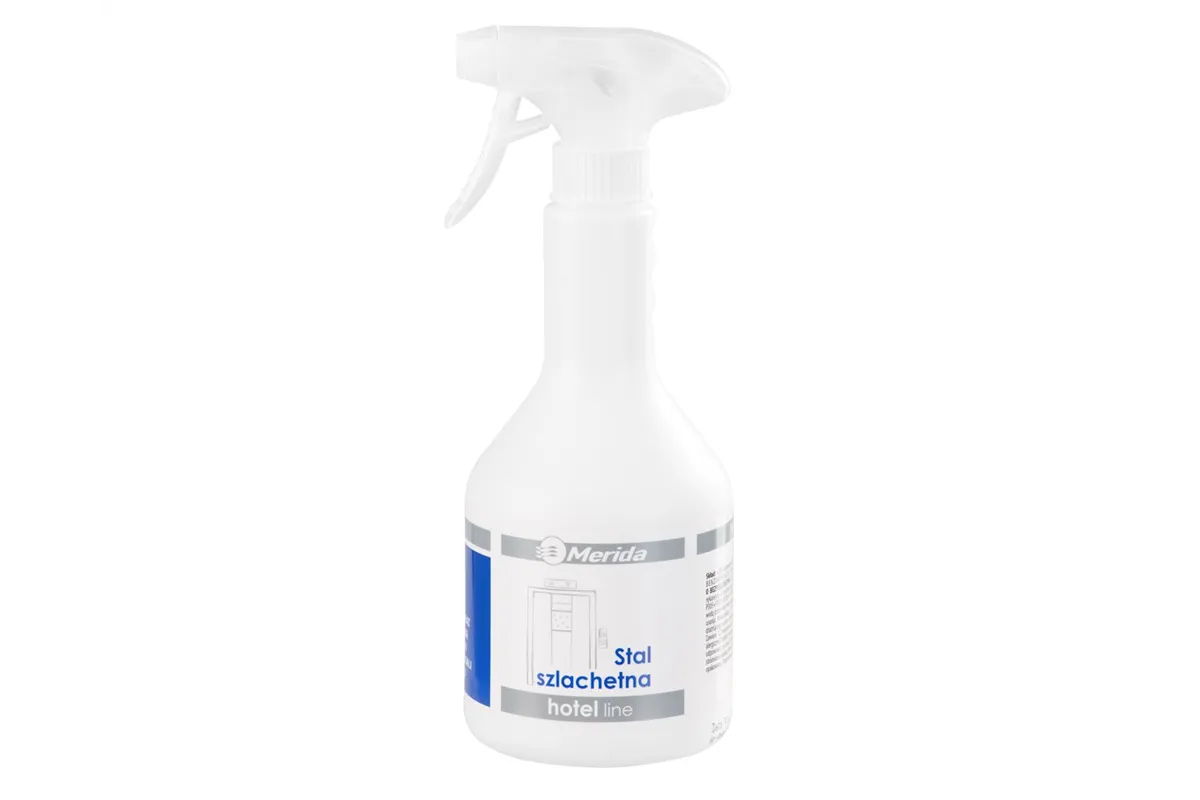 MERIDA B & H LINE STAL SZLACHETNA - środek do stali szlachetnej, butelka ze spryskiwaczem 600 ml
 Merida NMH012