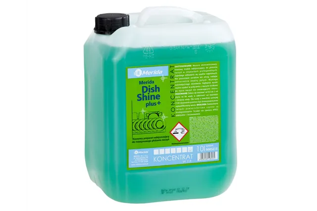 MERIDA DISH SHINE PLUS, nabłyszczacz do zmywarek przemysłowych, kanister 10 l
 Merida NMS615