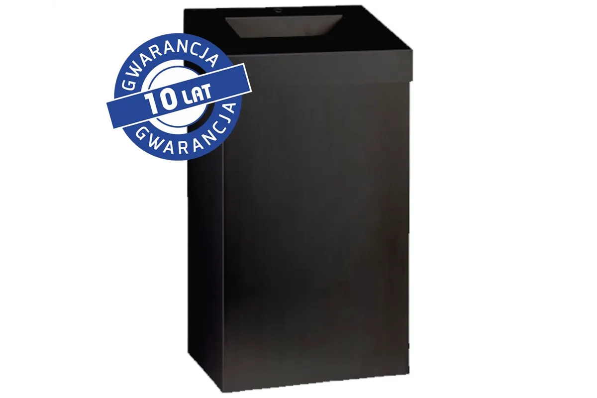 Kosz na odpady otwarty MERIDA STELLA BLACK LINE, pojemność 45 l, czarny
 Merida KSC108