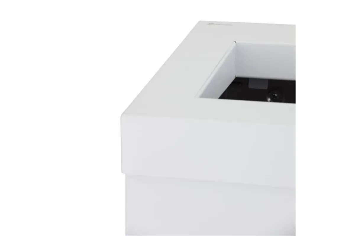 Kosz na odpady otwarty MERIDA STELLA WHITE LINE, pojemność 45 l, biały
 Merida KSB108