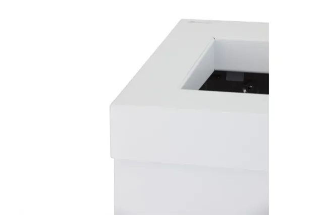 Kosz na odpady otwarty MERIDA STELLA WHITE LINE, pojemność 45 l, biały
 Merida KSB108