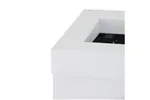 Kosz na odpady otwarty MERIDA STELLA WHITE LINE, pojemność 45 l, biały
 Merida KSB108