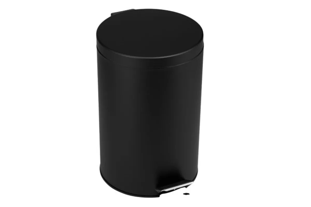 KOSZ PEDAŁOWY KLASIK, POJEMNOŚĆ 12 L, METALOWY, CZARNY MATOWY
 Merida KIC410