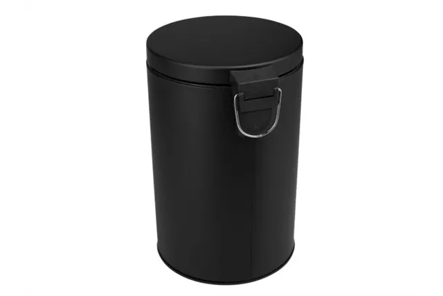 KOSZ PEDAŁOWY KLASIK, POJEMNOŚĆ 12 L, METALOWY, CZARNY MATOWY
 Merida KIC410