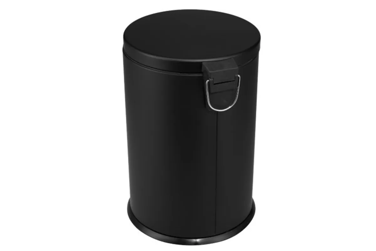 KOSZ PEDAŁOWY KLASIK, POJEMNOŚĆ 20 L, METALOWY, CZARNY MATOWY
 Merida KIC411