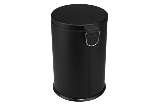 KOSZ PEDAŁOWY KLASIK, POJEMNOŚĆ 20 L, METALOWY, CZARNY MATOWY
 Merida KIC411