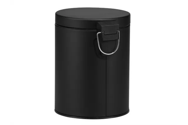 KOSZ PEDAŁOWY KLASIK, POJEMNOŚĆ 5 L, METALOWY, CZARNY MATOWY
 Merida KIC409