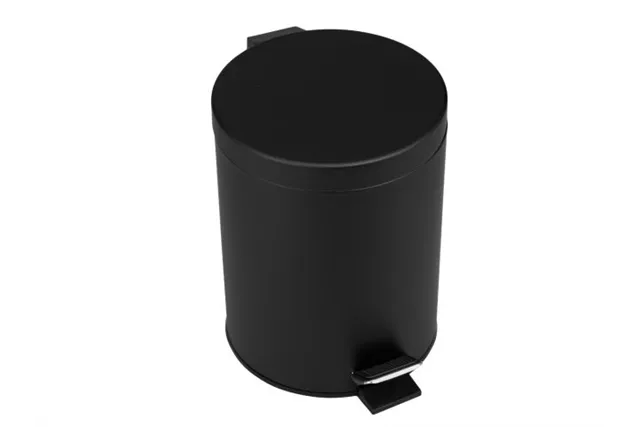KOSZ PEDAŁOWY KLASIK, POJEMNOŚĆ 5 L, METALOWY, CZARNY MATOWY
 Merida KIC409
