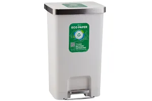 Kosz pedałowy MERIDA ECO PAPER, pojemność 50 l, tworzywo sztuczne, biały
 Merida KJB410