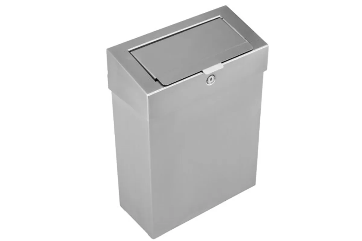 Kosz do damskich toalet MERIDA STELLA, pojemność 10 l, stal matowa
 Merida KSM305