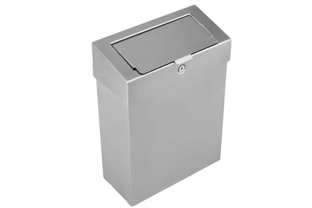Kosz do damskich toalet MERIDA STELLA, pojemność 10 l, stal matowa
 Merida KSM305