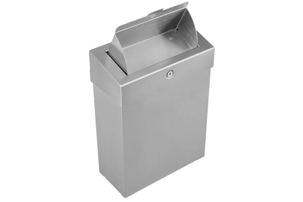 Kosz do damskich toalet MERIDA STELLA, pojemność 10 l, stal matowa
 Merida KSM305
