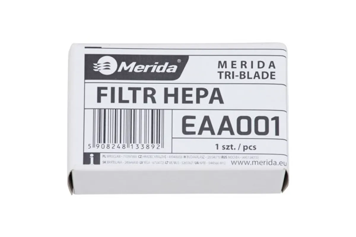 Filtr HEPA do suszarki MERIDA TRI-BLADE
 Merida EAA001