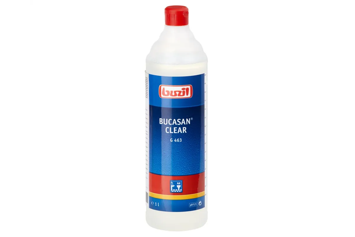 G463 Bucasan Clear - środek do codziennego mycia pomieszczeń wilgotnych, butelka 1 l
 Merida NBL108